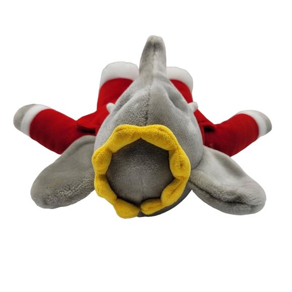 Gund Babar Plush Gray 16" Red Green Suit Crown King Elephant Stuffed 1988 VTG - Picture 6 of 10